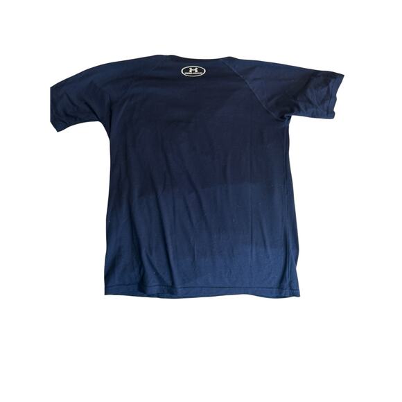 Under Armour Navy Logo Loose Fit Short-Sleeve Tee - Youth Medium (YMD) - Picture 2 of 2